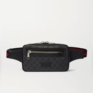Gucci Monogrammed Coated-Canvas Belt Bag